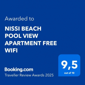 NISSI BEACH POOL VIEW APARTMENT FREE WIFI